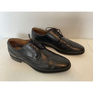 Florsheim Midtown Wingtip Oxford Men's Size 13 Black Noir Dress Shoes Lace-up